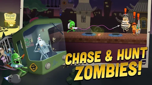 Zombie Catchers ডাউনলোড করুন – জম্বি শিকার ও জুস তৈরির সেরা গেম - Screenshot 1