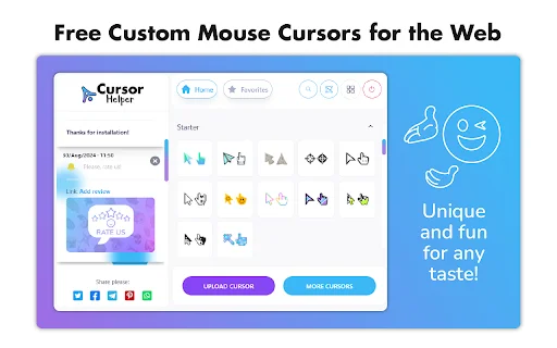 Cursor Helper ডাউনলোড করুন – আপনার ব্রাউজারের জন্য সেরা কাস্টম কার্সার - Screenshot 1