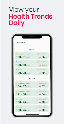 Blood Pressure App: BP Logger ডাউনলোড করুন – উচ্চ রক্তচাপ নিয়ন্ত্রণ করুন - Screenshot 8