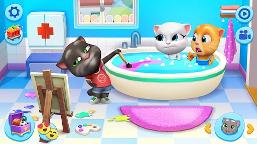 My Talking Tom Friends ডাউনলোড করুন – সেরা ভার্চুয়াল পেট গেম - Screenshot 1