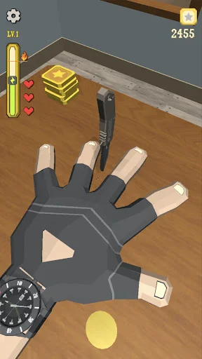 Knife Finger Game ডাউনলোড করুন – সেরা ফাইভ ফিঙ্গার ফিলেট গেম - Screenshot 1