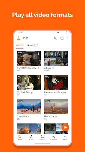 VLC for Android ডাউনলোড করুন – সেরা ফ্রি মিডিয়া প্লেয়ার - Screenshot 1