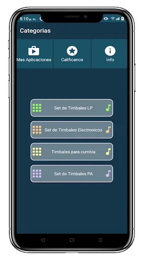 Timbales Cumbia ডাউনলোড করুন – সেরা ভার্চুয়াল পারকাশন অ্যাপ - Screenshot 4