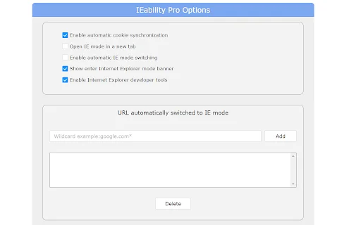 IEability ডাউনলোড করুন – Chrome-এ Internet Explorer মোড ব্যবহার করুন - Screenshot 2