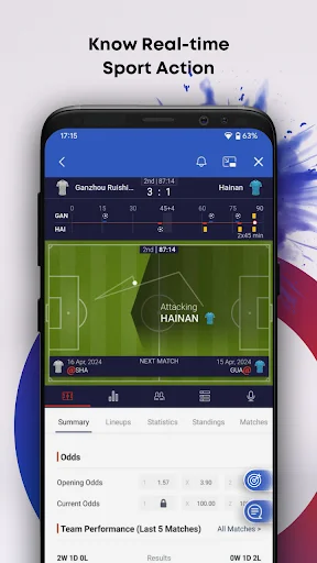 Matchplay ডাউনলোড করুন – দ্রুত লাইভ স্কোর ও ফুটবল পরিসংখ্যান - Screenshot 3