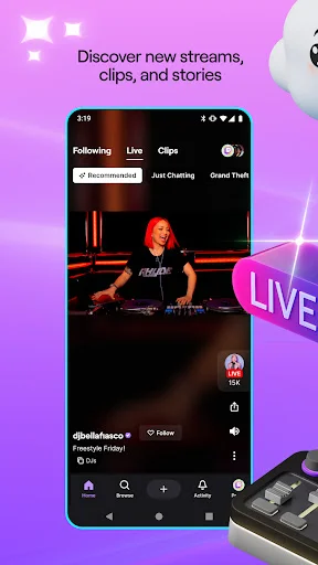 Twitch ডাউনলোড করুন – লাইভ স্ট্রিমিং এবং গেমিং কমিউনিটি - Screenshot 1