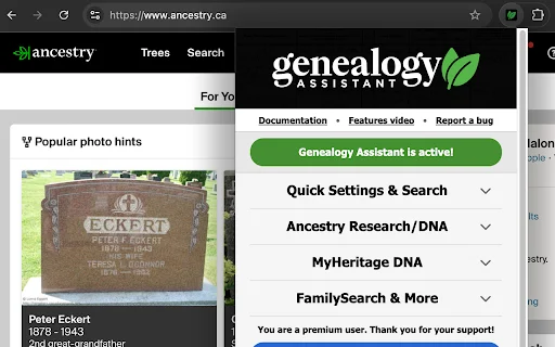 Genealogy Assistant ডাউনলোড করুন – বংশতালিকা গবেষণার সেরা টুল - Screenshot 1