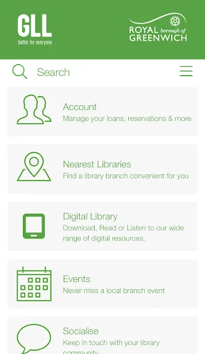 Royal Greenwich Libraries অ্যাপ ডাউনলোড করুন – বই পড়ুন - Screenshot 1