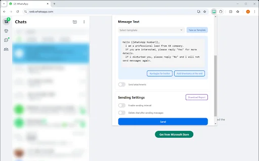 WA Bulk Sender Pro ডাউনলোড করুন – হোয়াটসঅ্যাপ বাল্ক মেসেজ টুল - Screenshot 2