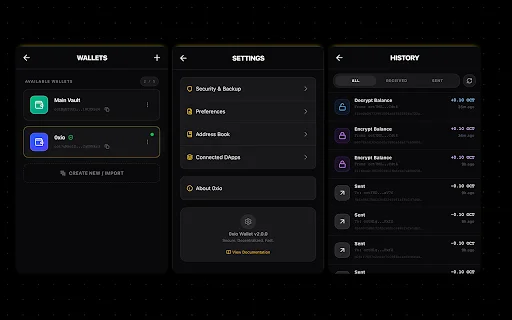 0xio Wallet ডাউনলোড করুন – Octra নেটওয়ার্কের জন্য সেরা ক্রিপ্টো ওয়ালেট - Screenshot 2