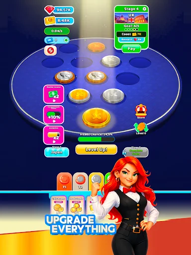 Idle Coin Flip: Clicker ডাউনলোড করুন – সেরা কয়েন ক্লিকিং গেম - Screenshot 10