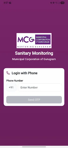 MCG HARYANA অ্যাপটি ডাউনলোড করুন – রিয়েল-টাইম স্যানিটেশন ট্র্যাকিং - Screenshot 1