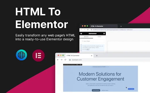 HTML To Elementor ডাউনলোড করুন – এলিমেন্টর কনভার্টার টুল - Screenshot 1