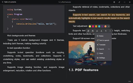 Foxycape AI Reader ডাউনলোড করুন – সেরা AI ভিত্তিক ই-বুক রিডার - Screenshot 4