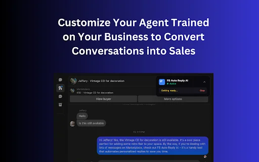 FB Auto Reply AI ডাউনলোড করুন – Facebook Marketplace অটোমেশন - Screenshot 3